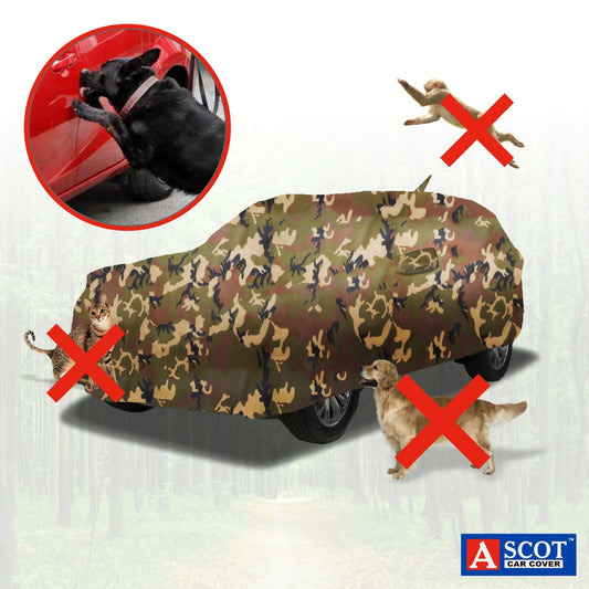ASCOT, CAR COVER Premium | Lifetime Jungle | Car Cover for Maruti Suzuki Nexa BALENO Water-repellent & Heat-Resistant | UV Shield Dustproof Stormproof