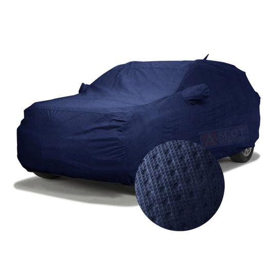 ASCOT, CAR COVER Premium 3-Layer Waterproof & Heat-Resistant Car Cover for Maruti Suzuki BREZZA | UV Shield, Dustproof, Stormproof, Cotton Lining